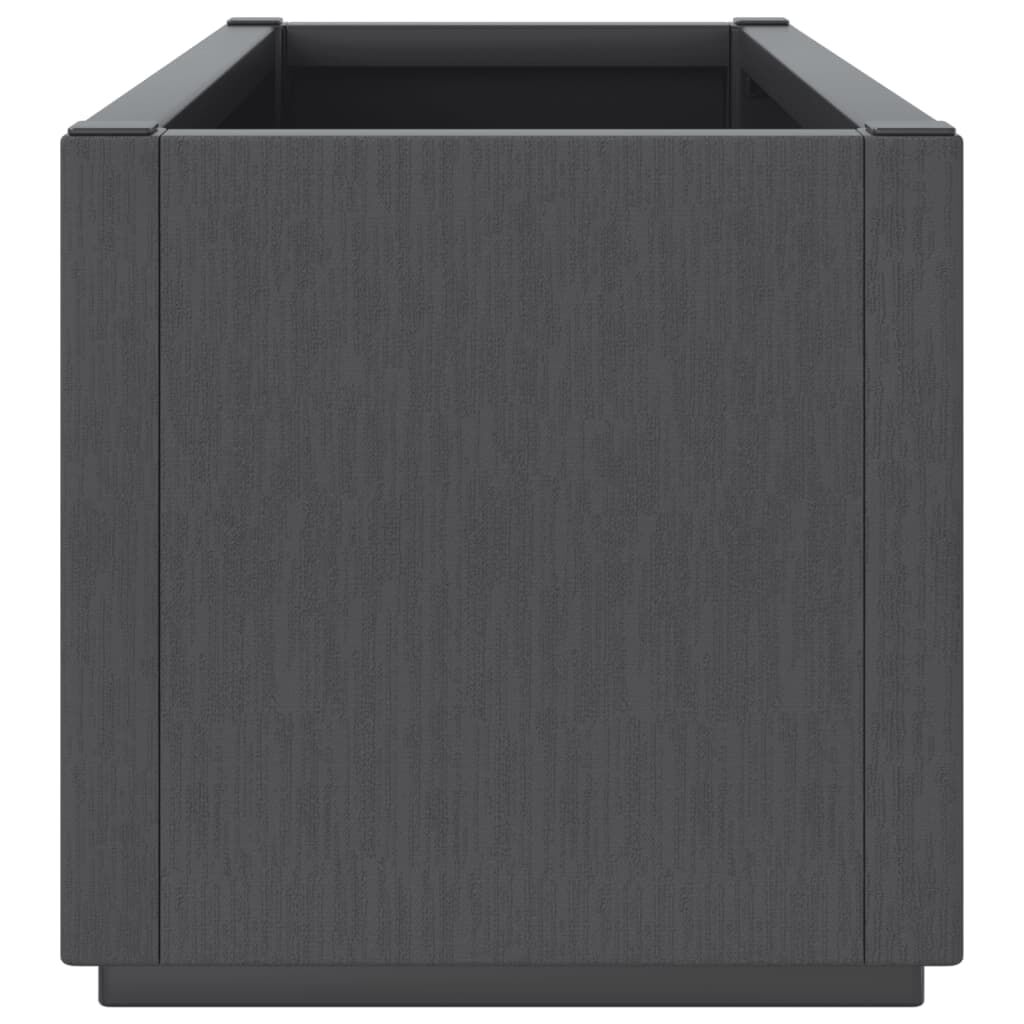 vidaXL Ζαρντινιέρα Κήπου Σκούρο Γκρι 80x36x35 εκ. Πολυπροπυλένιο