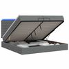 vidaXL &Kappa;&rho;&epsilon;&beta;ά&tau;&iota; Ottoman &mu;&epsilon; &Sigma;&tau;&rho;ώ&mu;&alpha; &kappa;&alpha;&iota; LED &Sigma;&kappa;&omicron;ύ&rho;&omicron; &Gamma;&kappa;&rho;&iota; 200 x 200 cm