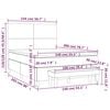 vidaXL &Kappa;&rho;&epsilon;&beta;ά&tau;&iota; Boxspring &mu;&epsilon; &Sigma;&tau;&rho;ώ&mu;&alpha; &Sigma;&kappa;&omicron;ύ&rho;&omicron; &Gamma;&kappa;&rho;&iota; 140x200 &epsilon;&kappa; &Upsilon;&phi;&alpha;&sigma;&mu;ά&tau;&iota;&nu;&omicron;
