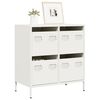 vidaXL Ντουλάπι Λευκό 68x39x73,5 εκ. από Χάλυβα Ψυχρής Έλασης
