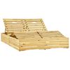 vidaXL Ξαπλώστρα Διπλή από Εμποτισμένο Ξύλο Πεύκου με Μαξιλάρια