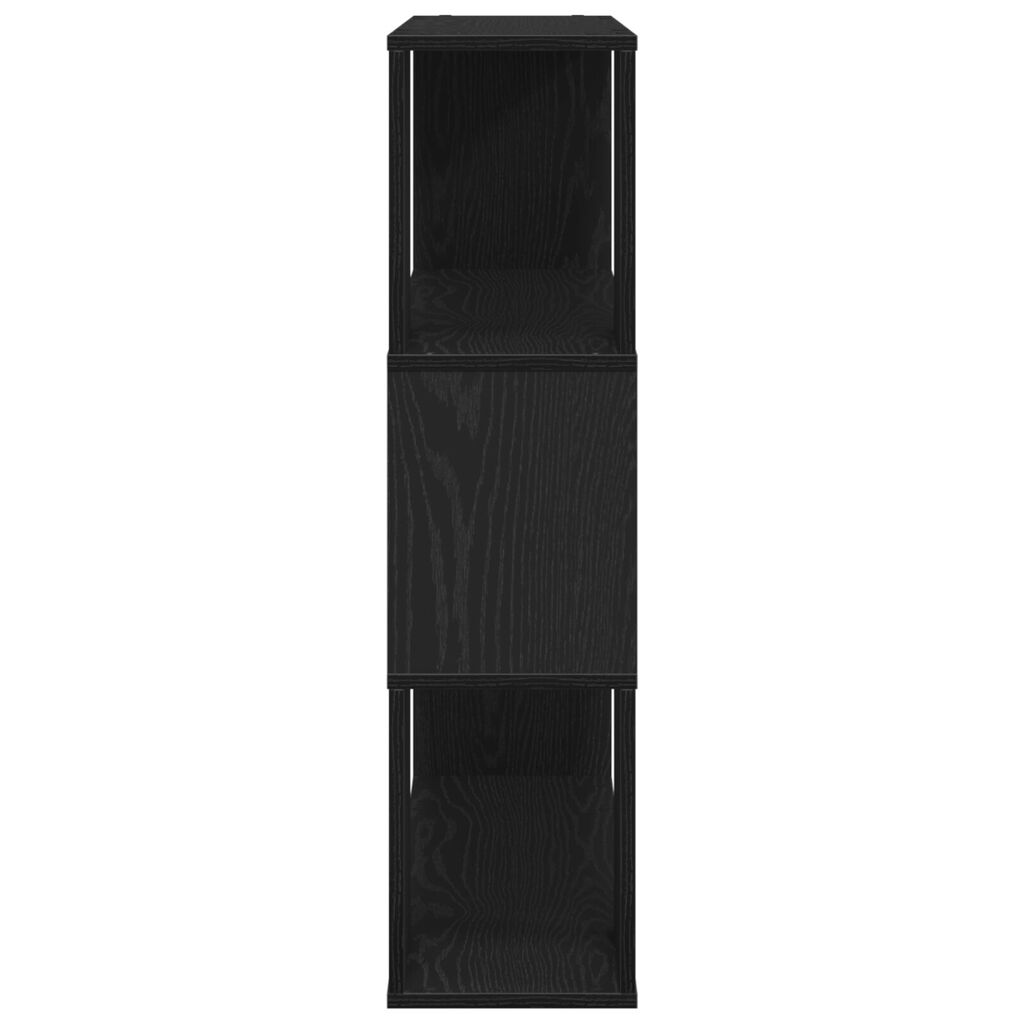 vidaXL Ράφι Βιβλίων Μαύρη Δρυς 100x24x94 εκ Επεξεργασμένο Ξύλο