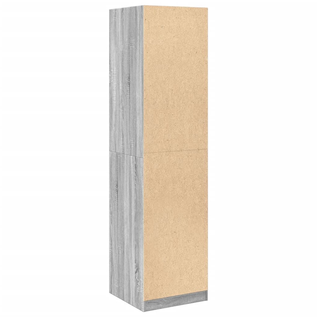 vidaXL Ντουλάπα Γκρι Sonoma 50x50x200 εκ. από Επεξεργασμένο Ξύλο