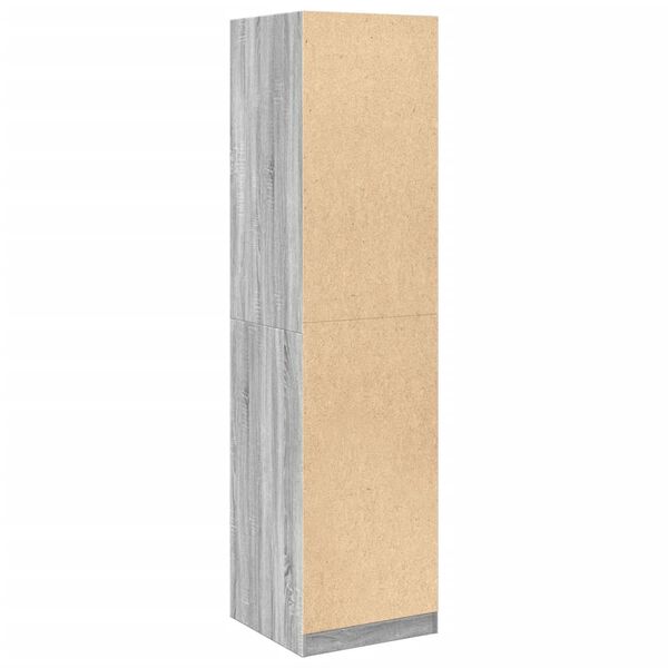 vidaXL Ντουλάπα Γκρι Sonoma 50x50x200 εκ. από Επεξεργασμένο Ξύλο