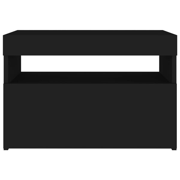 vidaXL Έπιπλο Τηλεόρασης με LED Μαύρο 60 x 35 x 40 εκ.