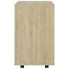 vidaXL Ντουλάπι Τροχήλατο Sonoma Δρυς 46 x 36 x 59 εκ. από Επεξ. Ξύλο