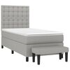 vidaXL &Kappa;&rho;&epsilon;&beta;ά&tau;&iota; Boxspring &mu;&epsilon; &Sigma;&tau;&rho;ώ&mu;&alpha; &Alpha;&nu;&omicron;&iota;&chi;&tau;ό &Gamma;&kappa;&rho;&iota; 90x190 &epsilon;&kappa;. &Upsilon;&phi;&alpha;&sigma;&mu;ά&tau;&iota;&nu;&omicron;