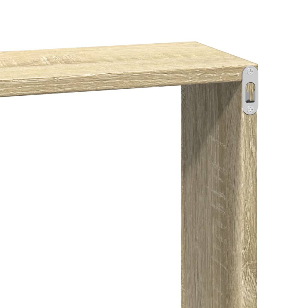 vidaXL Ντουλάπι Τοίχου Sonoma Δρυς 100x16x30 εκ από Επεξεργασμένο Ξύλο
