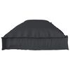 vidaXL Σετ Μαξιλαριών Πάγου 2 pcs Μαύρο 150 x 40 x 8 εκ. ύφασμα