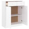 vidaXL Παπουτσοθήκη ALTA Λευκή 77 x 35 x 96 εκ. από Μασίφ Ξύλο Πεύκου