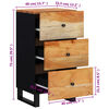 vidaXL Συρταριέρα με 3 Συρτάρια 40x33,5x75 εκ. από Μασίφ Ξύλο Ακακίας