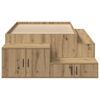 vidaXL Κρεβάτι με αποθηκευτικό χώρο artisan δρυς 234 x 103 x 53.5 εκ.