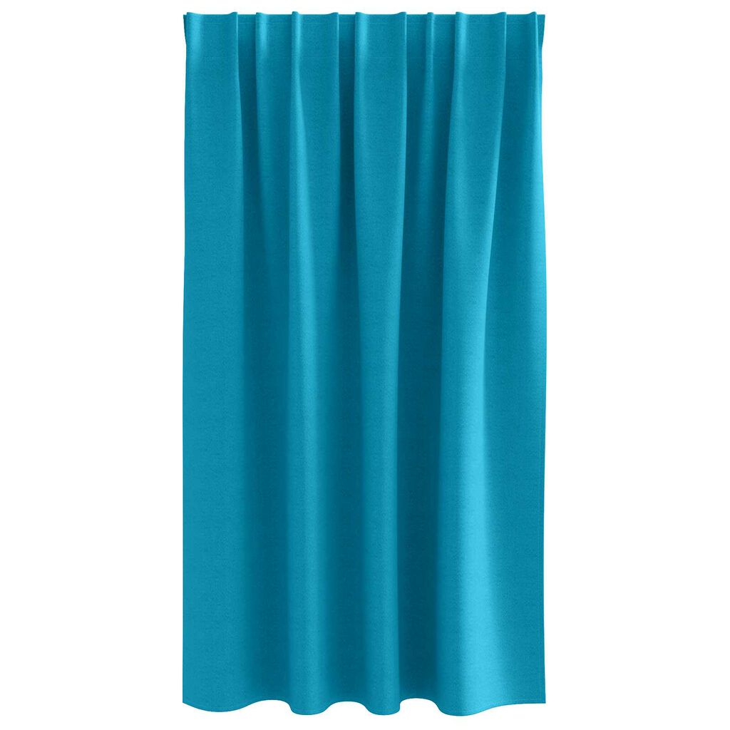 vidaXL Κουρτίνες με κουρτίνες 2 pcs Τιρκουάζ 140 x 140 cm Πολυεστέρας
