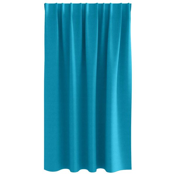 vidaXL Κουρτίνες με κουρτίνες 2 pcs Τιρκουάζ 140 x 140 cm Πολυεστέρας