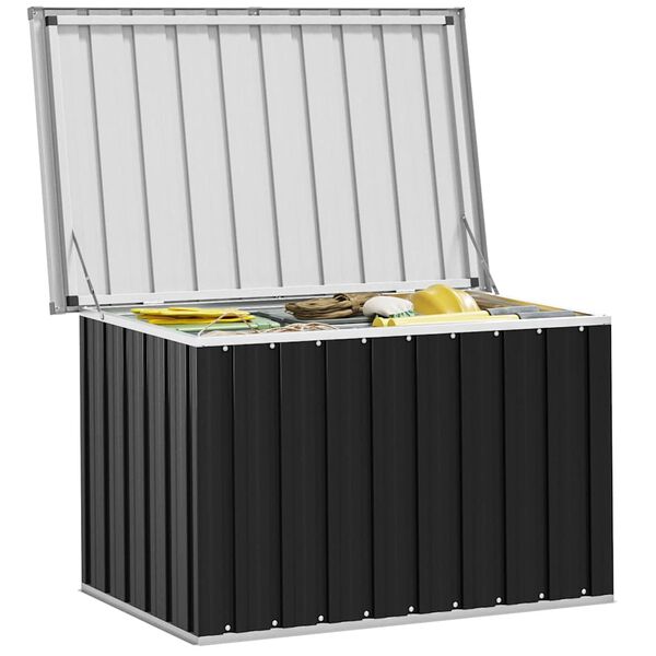 vidaXL Μπαούλο Αποθήκευσης Κήπου Ανθρακί 109 x 67 x 65 εκ.