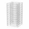 vidaXL Συρματοκιβώτιο - Γλάστρα Υπερυψωμένη 50 x 50 x 100 εκ. Ατσάλινη