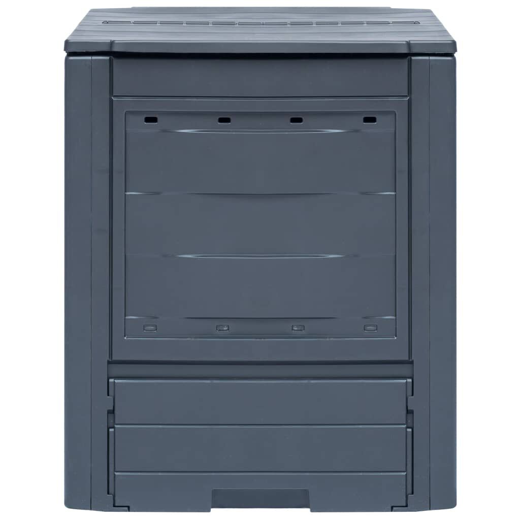 vidaXL Κομποστοποιητές Κήπου 2 τεμ. Γκρι 60 x 60 x 73 εκ. 520 Λίτρα