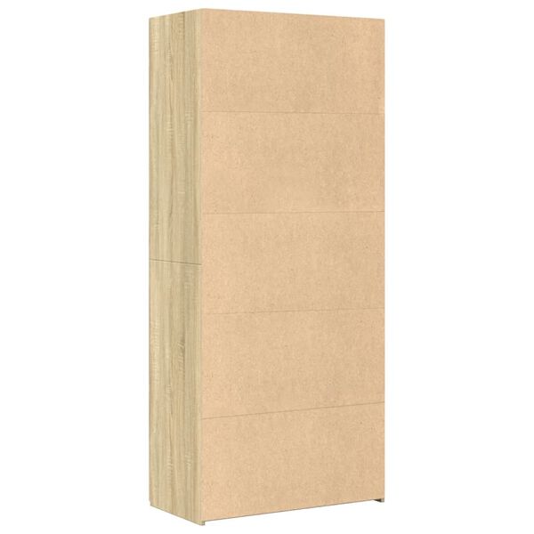 vidaXL Ντουλάπι Sonoma Δρυς 80x42,5x185 εκ. από Επεξεργασμένο Ξύλο