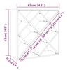 vidaXL Κάβα Κρασιών 62 x 25 x 62 εκ. από Μασίφ Ξύλο Πεύκου