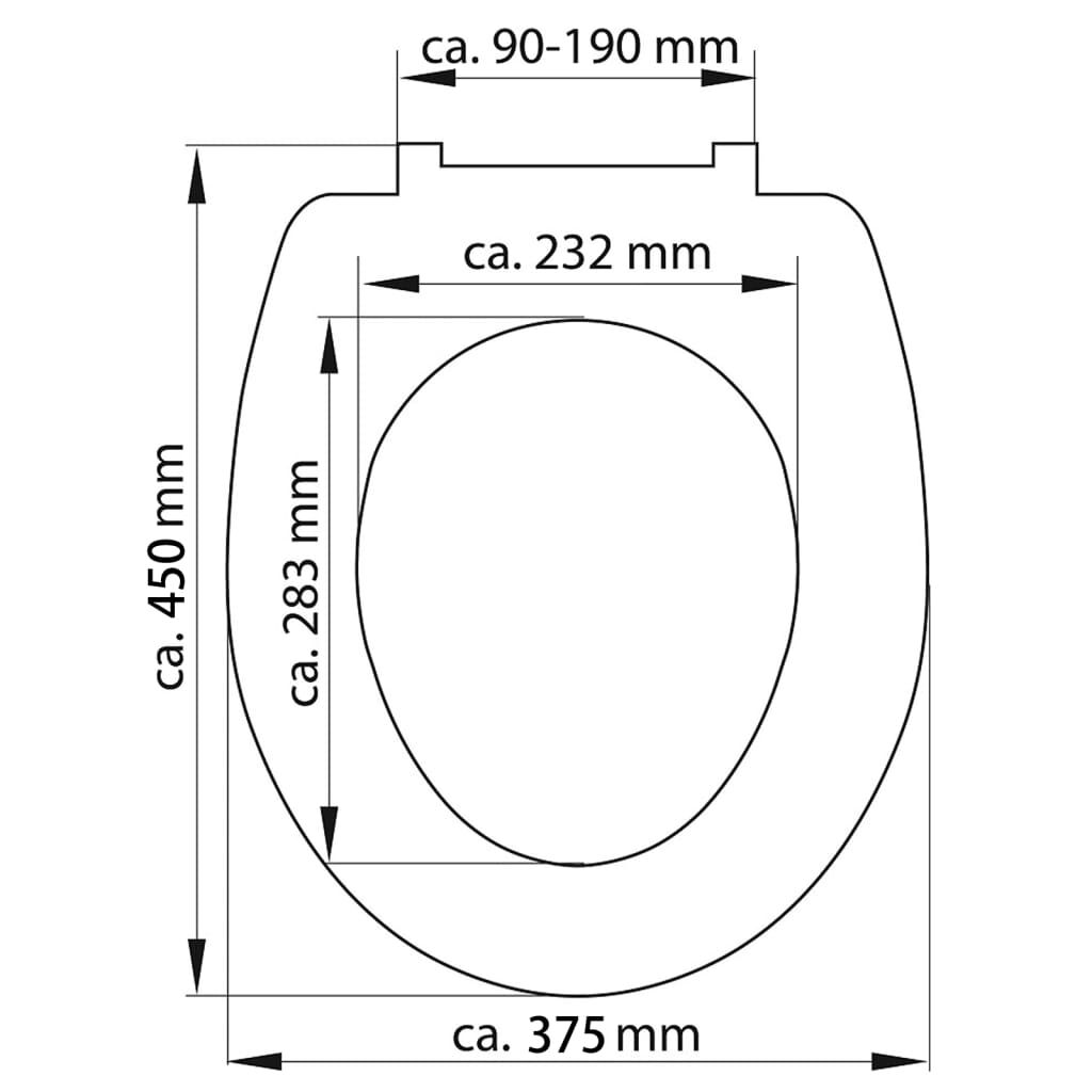 SCHÜTTE Κάθισμα Λεκάνης CARRIBEAN με Soft-Close & Σχέδιο από Duroplast