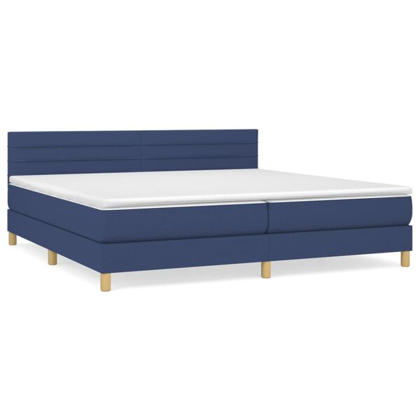 vidaXL &Kappa;&rho;&epsilon;&beta;ά&tau;&iota; Boxspring &mu;&epsilon; &Sigma;&tau;&rho;ώ&mu;&alpha; &Mu;&pi;&lambda;&epsilon; 200x200 &epsilon;&kappa;. &Upsilon;&phi;&alpha;&sigma;&mu;ά&tau;&iota;&nu;&omicron;