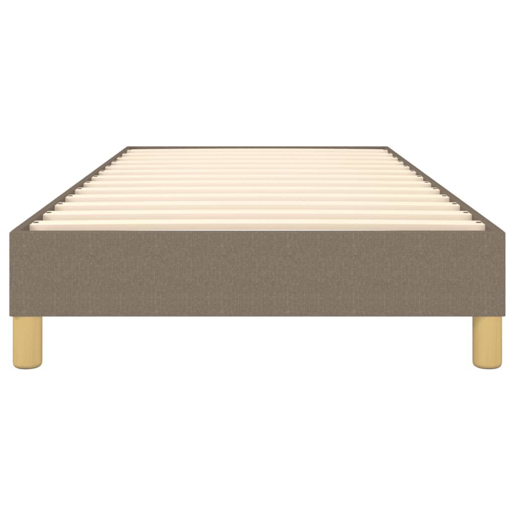 vidaXL Σκελετός Κρεβατιού Χωρίς Στρώμα Taupe 90x190 εκ. Υφασμάτινο