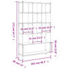 vidaXL Βιβλιοθήκη Γκρι Sonoma 102 x 28 x 172εκ. από Επεξεργασμένο Ξύλο
