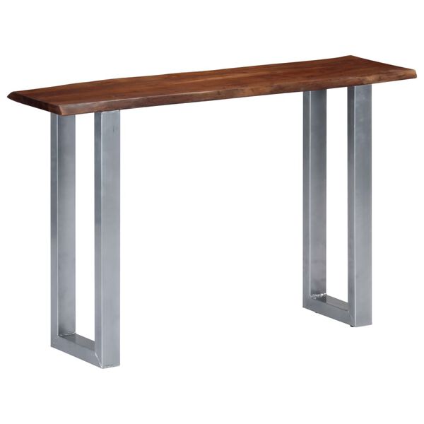 vidaXL Τραπέζι Κονσόλα 115x35x76 εκ. από Μασίφ Ξύλο Ακακίας και Σίδηρο