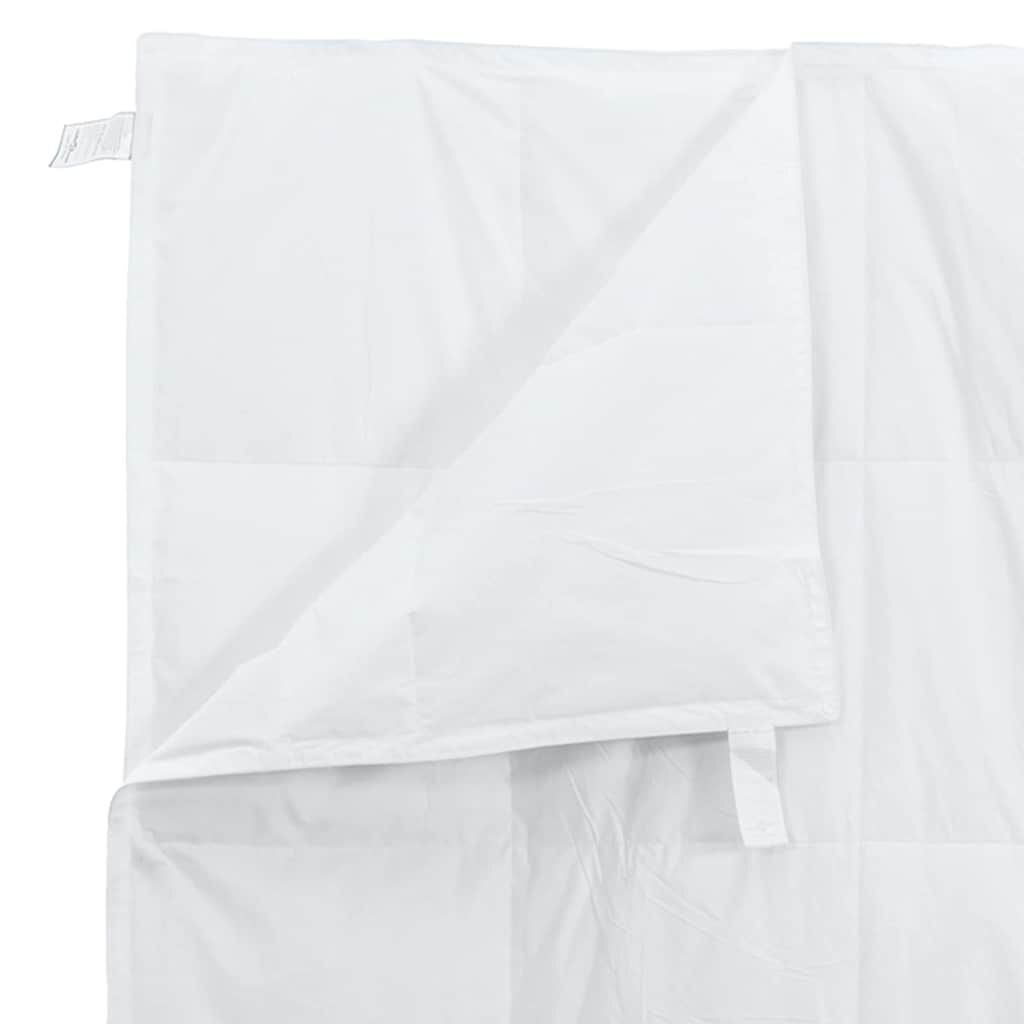 vidaXL Σετ Κουβέρτας με μαξιλάρι 2 pcs Λευκό 135 x 220 εκ. Πούπουλο