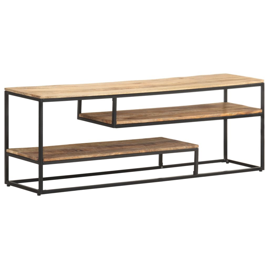 vidaXL Έπιπλο Τηλεόρασης 130 x 30 x 45 εκ. από Ακατέργαστο Ξύλο Μάνγκο