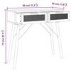 vidaXL Τραπέζι Κονσόλα Καφέ 80x30x75 εκ. Μασίφ Πεύκο & Φυσικό Ρατάν
