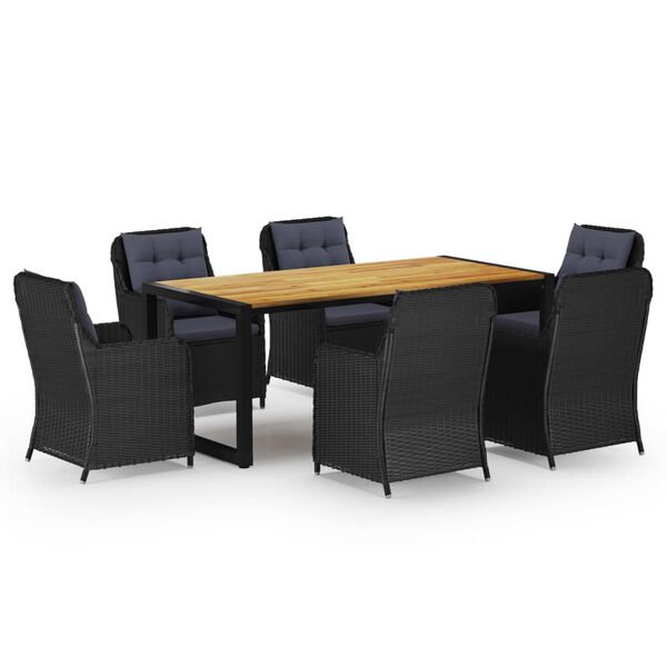 vidaXL &Sigma;&epsilon;&tau; &Tau;&rho;&alpha;&pi;&epsilon;&zeta;&alpha;&rho;ί&alpha;&sigmaf; &Kappa;ή&pi;&omicron;&upsilon; 7 &Tau;&epsilon;&mu;&alpha;&chi;ί&omega;&nu; &Mu;&alpha;ύ&rho;&omicron;