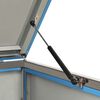 vidaXL Πλαίσιο για Κάδο Απορρ. με Ρόδες 69x77,5x112,5 εκ Αν. Ατσάλι