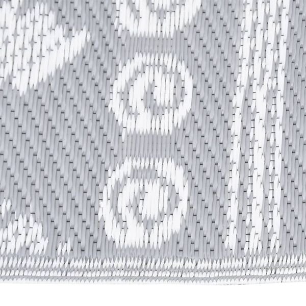 vidaXL Χαλί εξωτερικού χώρου ARAKIL Γκρι 80x150 cm PP