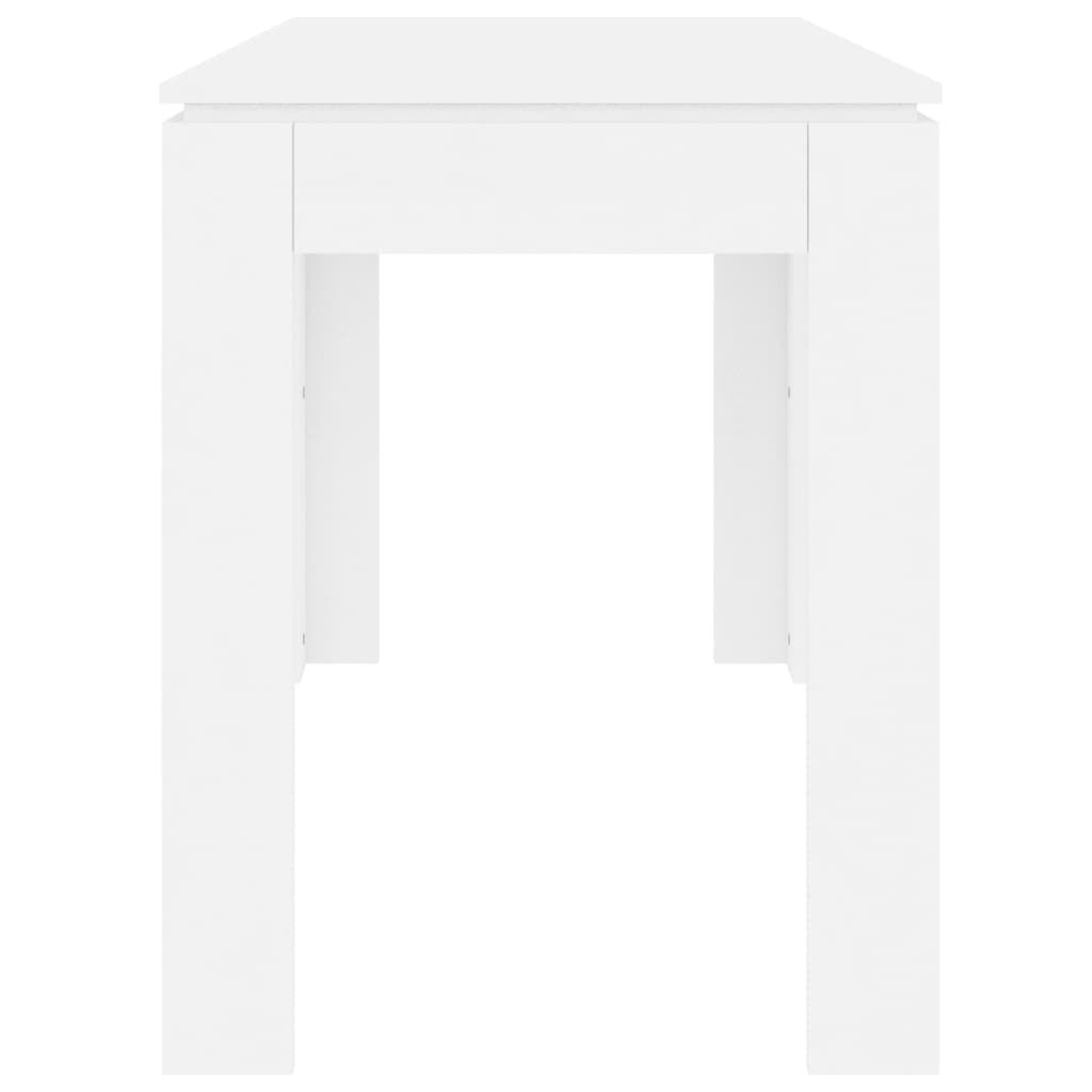 vidaXL Τραπεζαρία Λευκή 120 x 60 x 76 εκ. από Επεξ. Ξύλο