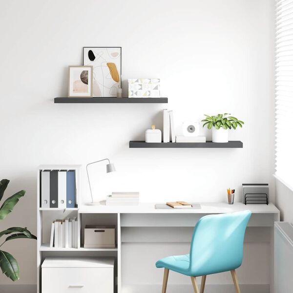 vidaXL &Rho;ά&phi;&iota;&alpha; &Tau;&omicron;ί&chi;&omicron;&upsilon; &Gamma;&upsilon;&alpha;&lambda;&iota;&sigma;&tau;&epsilon;&rho;ά &Gamma;&kappa;&rho;&iota; 2 &Tau;&epsilon;&mu;ά&chi;&iota;&alpha; 90 x 23,5 x 3,8 &epsilon;&kappa;. MDF