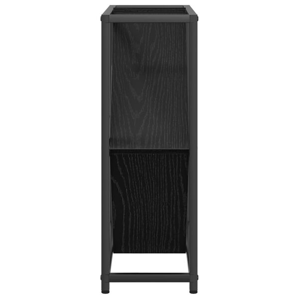vidaXL Ράφι κρασιού Μαύρη Δρυς 51x18x52,5 εκ Επεξεργασμένο Ξύλο