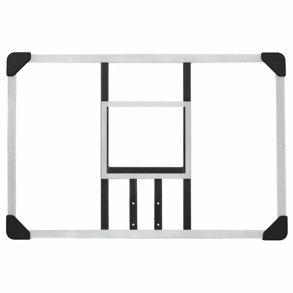 vidaXL Ταμπλό Μπασκέτας Διάφανο 90 x 60 x 2.5 εκ. Πολυανθρακικό