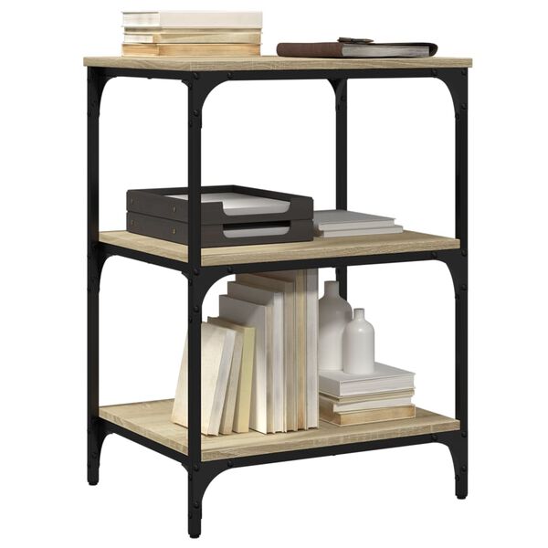 vidaXL Βάση Εκτυπωτή 3 Επιπέδων Sonoma Δρυς 50x41x75 εκ Επεξ. Ξύλο