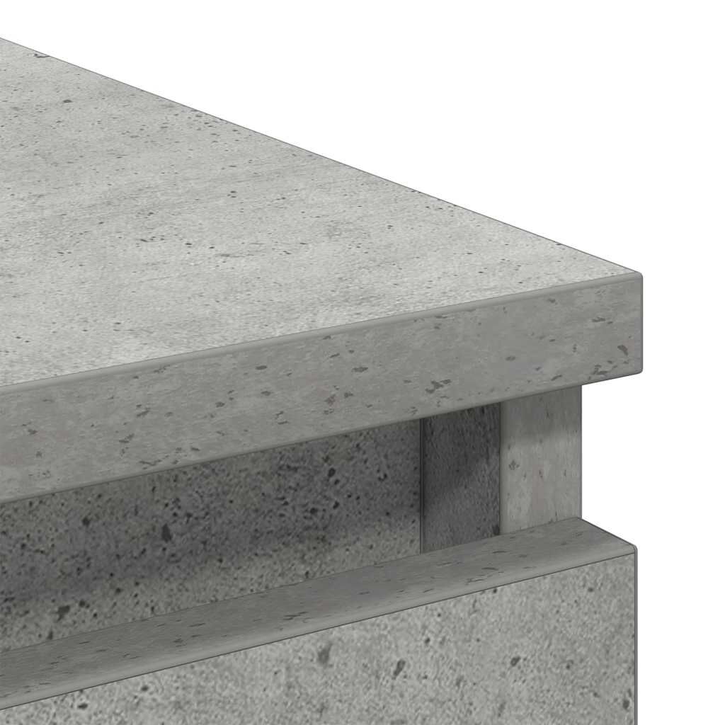 vidaXL Ντουλάπι Γκρι Σκυροδέματος 80x35x76 εκ. Επεξεργασμένο Ξύλο