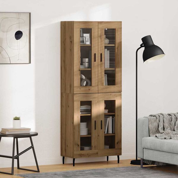 vidaXL Highboard 2 pcs Artisan Oak &Sigma;ύ&nu;&theta;&epsilon;&tau;&omicron; &Xi;ύ&lambda;&omicron; &kappa;&alpha;&iota; &Gamma;&upsilon;&alpha;&lambda;ί