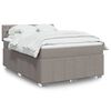 vidaXL &Kappa;&rho;&epsilon;&beta;ά&tau;&iota; Boxspring &mu;&epsilon; &Sigma;&tau;&rho;ώ&mu;&alpha; Taupe 140x190 &epsilon;&kappa;. &Upsilon;&phi;&alpha;&sigma;&mu;ά&tau;&iota;&nu;&omicron;