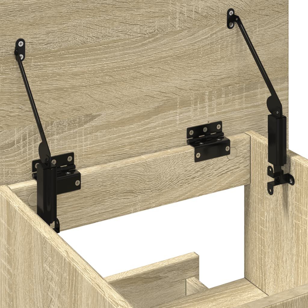 vidaXL Αναλόγιο με Ροδάκια & Συρτάρι Sonoma Δρυς 55x55x107εκ Επεξ Ξύλο