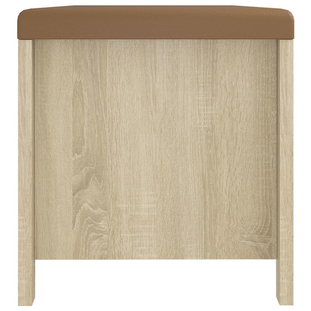 vidaXL Κουτί Αποθήκευσης Sonoma Δρυς 105x40x45εκ Επεξ. Ξύλο+ Μαξιλάρι