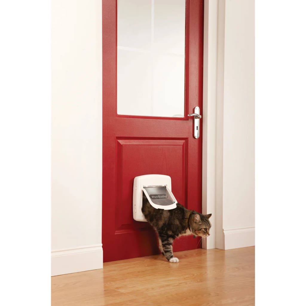 PetSafe Πορτάκι Γάτας Deluxe 400 Μαγνητικό 4 Κατευθύνσεων Λευκό
