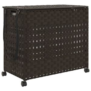 vidaXL &Kappa;&alpha;&lambda;ά&theta;&iota; Ά&pi;&lambda;&upsilon;&tau;&omega;&nu; &mu;&epsilon; &Tau;&rho;&omicron;&chi;&omicron;ύ&sigmaf; &Sigma;&kappa;&omicron;ύ&rho;&omicron; &Kappa;&alpha;&phi;έ 66x35x60 &epsilon;&kappa;. &alpha;&pi;ό &Rho;&alpha;&tau;ά&nu;