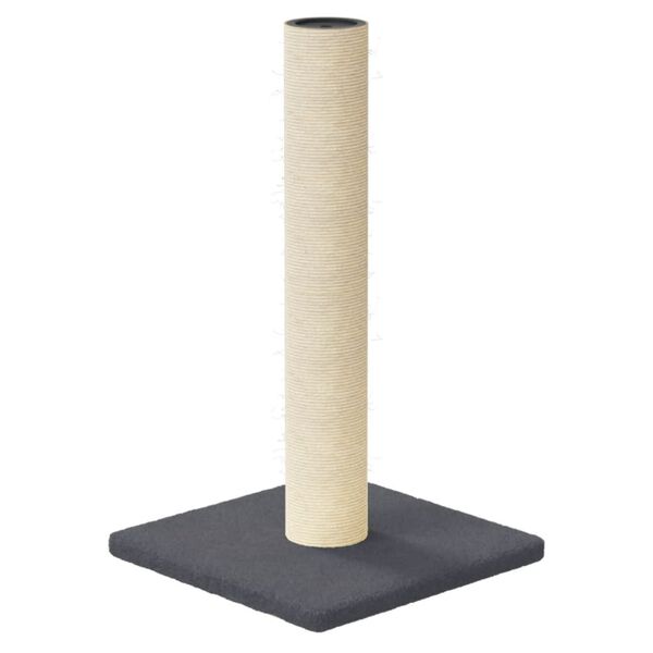 vidaXL Στύλος Ξυσίματος για Γάτες Σκούρο Γκρι 22 x 22 x 45 εκ.