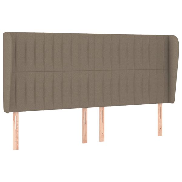 vidaXL &Kappa;&epsilon;&phi;&alpha;&lambda;ά&rho;&iota; &mu;&epsilon; &Pi;&tau;&epsilon;&rho;ύ&gamma;&iota;&alpha; Taupe 163x23x118/128 &epsilon;&kappa;. &Upsilon;&phi;&alpha;&sigma;&mu;ά&tau;&iota;&nu;&omicron;