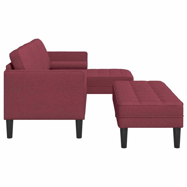 vidaXL Σετ Καναπέ 2 pcs Μπορντό 173 x 131 x 67 εκ ύφασμα