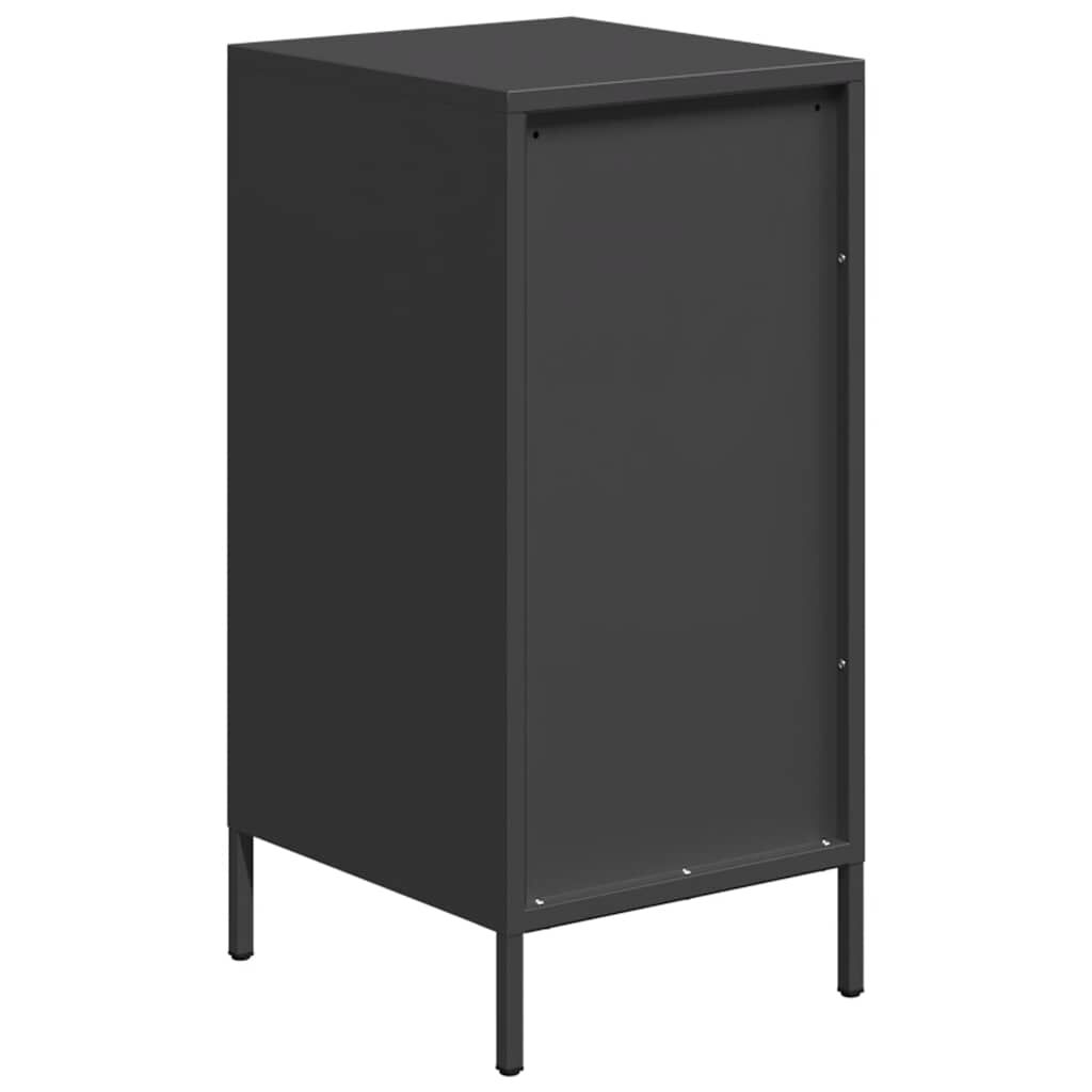 vidaXL Ντουλάπι Μαύρο 35x39x73,5 εκ. από Χάλυβα Ψυχρής Έλασης